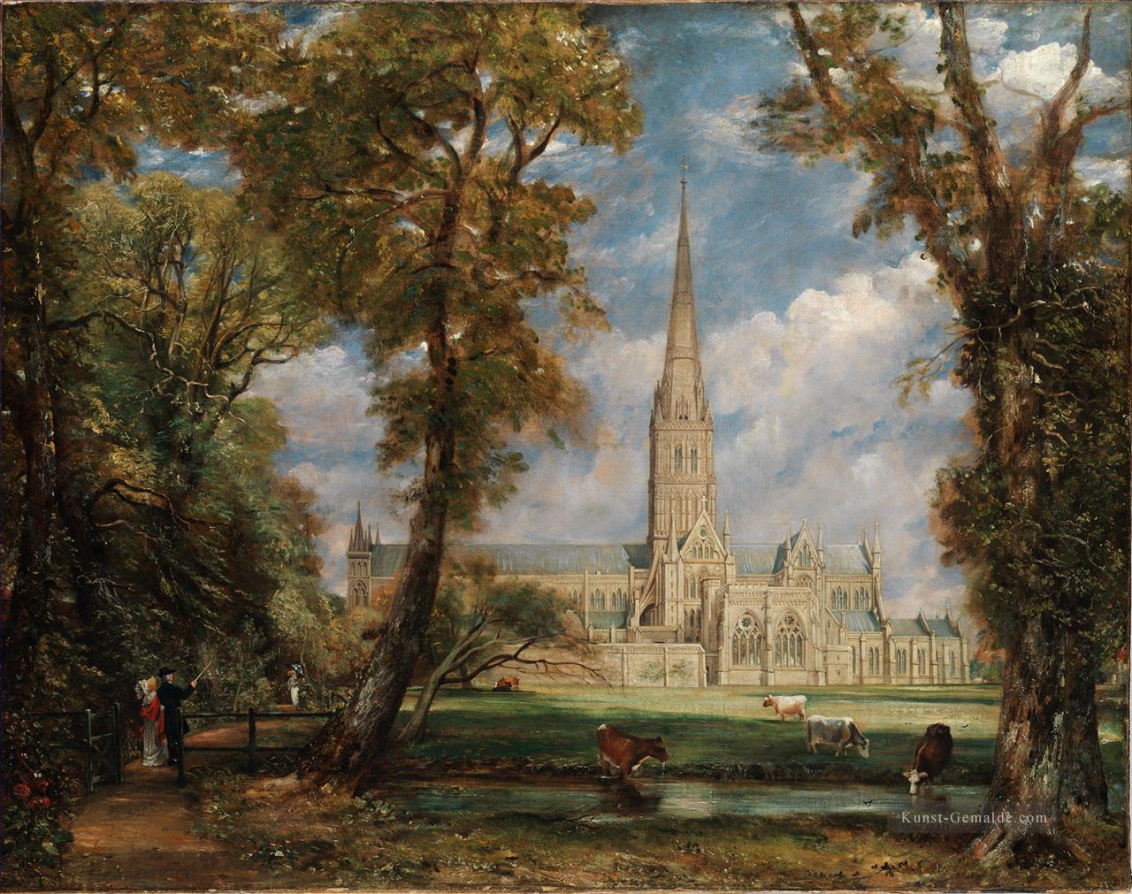 Kathedrale von Salisbury John Constable romantische Ölgemälde